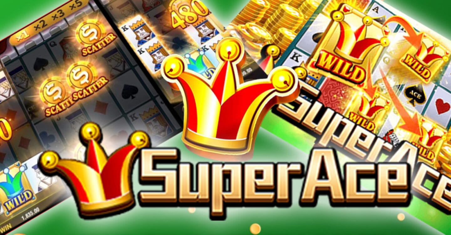 Main banner promoting SuperAce777 app download and welcome bonus